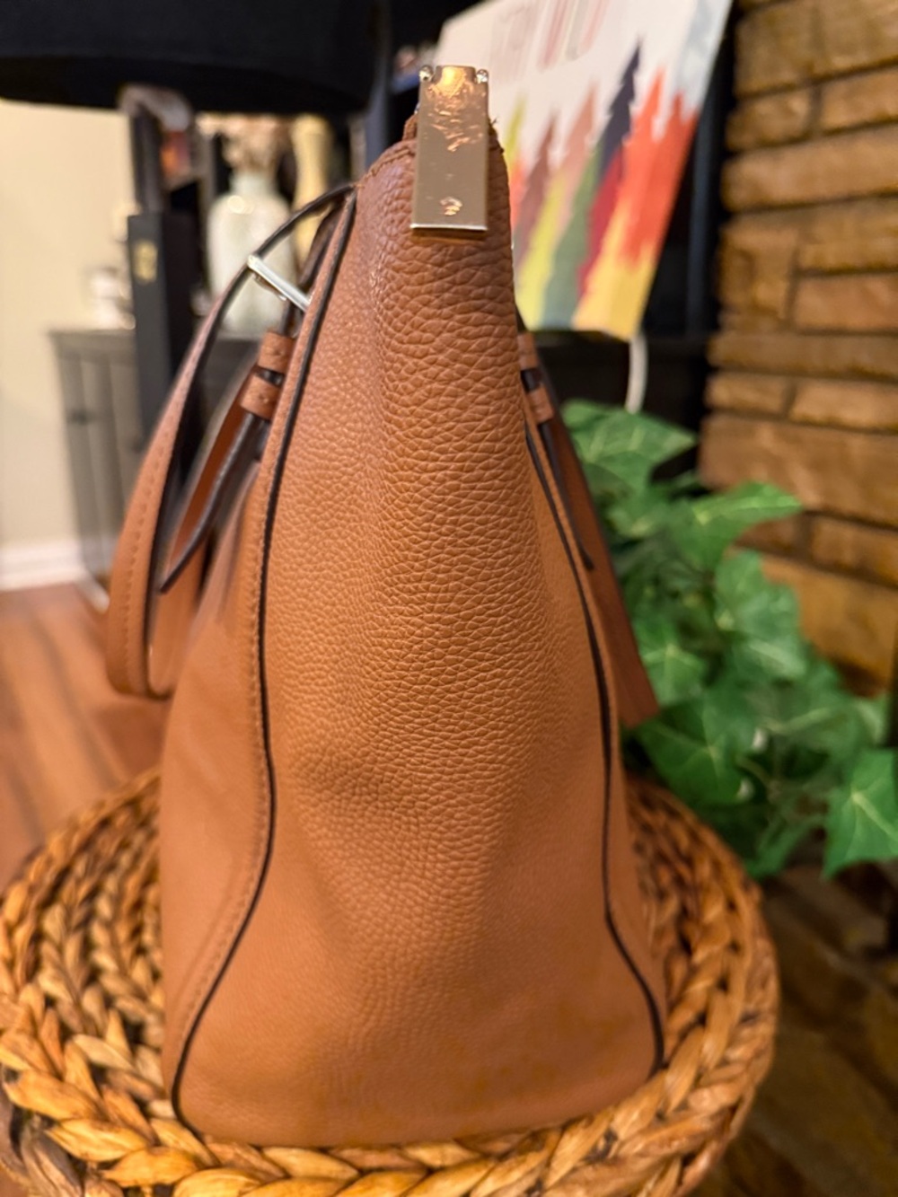 kate spade Leather Tote in Saddle Tan with Tassels - Picture 7 of 16